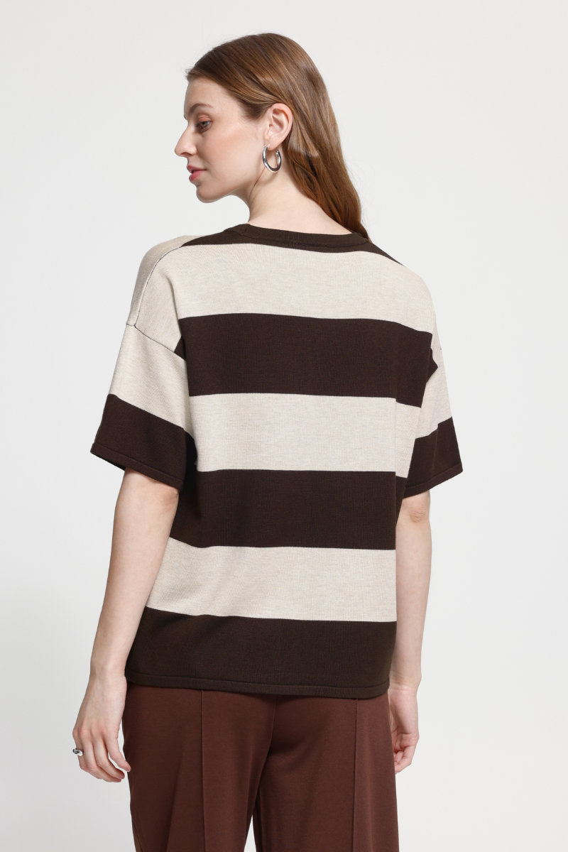 Luls boxy top, chocolate