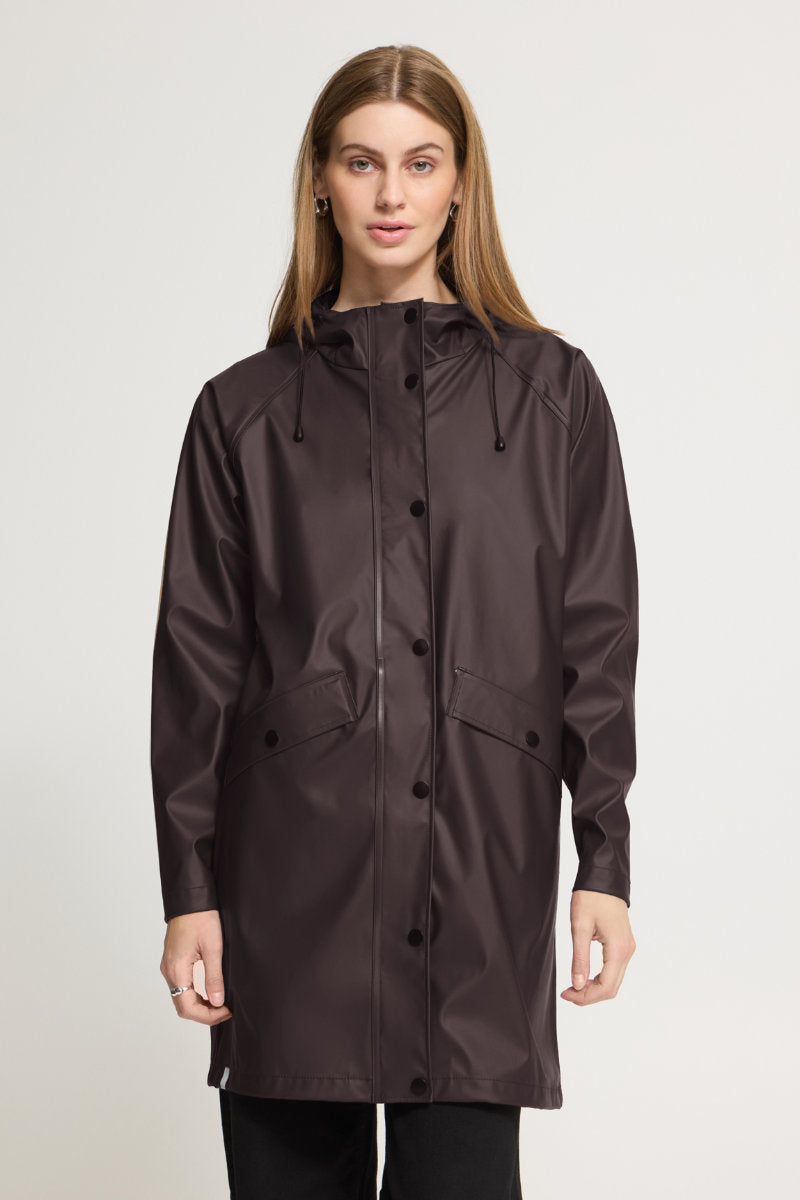 Tazi raincoat, chocolate