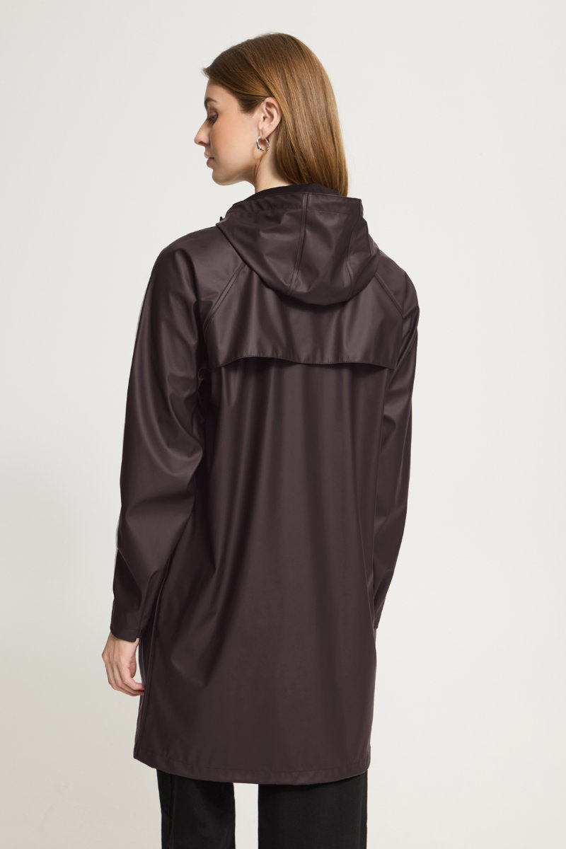 Tazi raincoat, chocolate