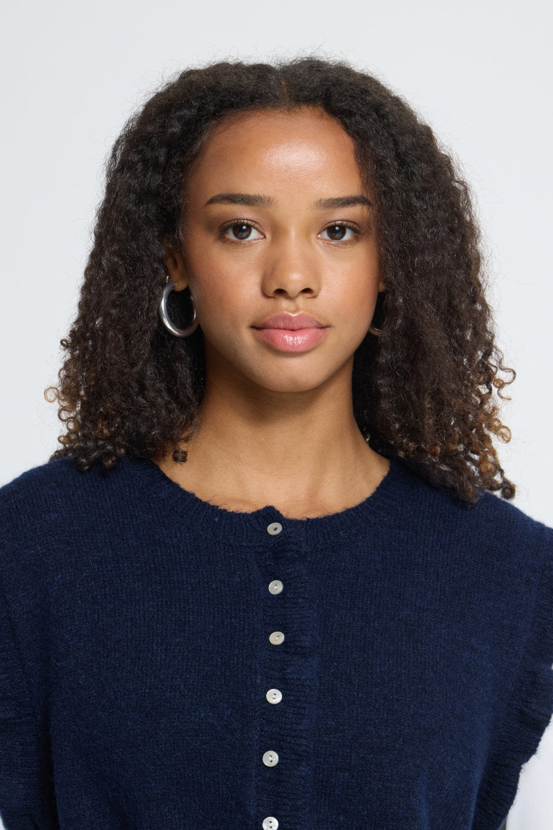 Povoke waistcoat, navy