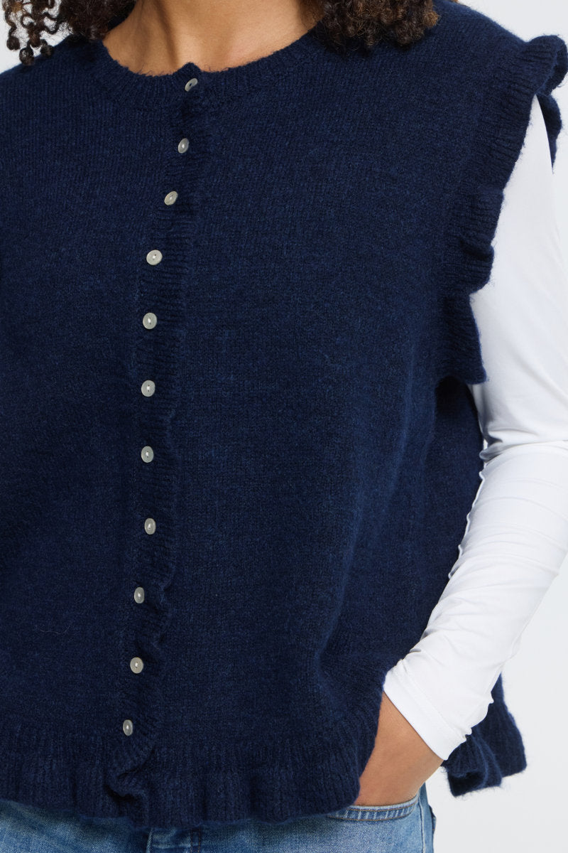 Povoke waistcoat, navy