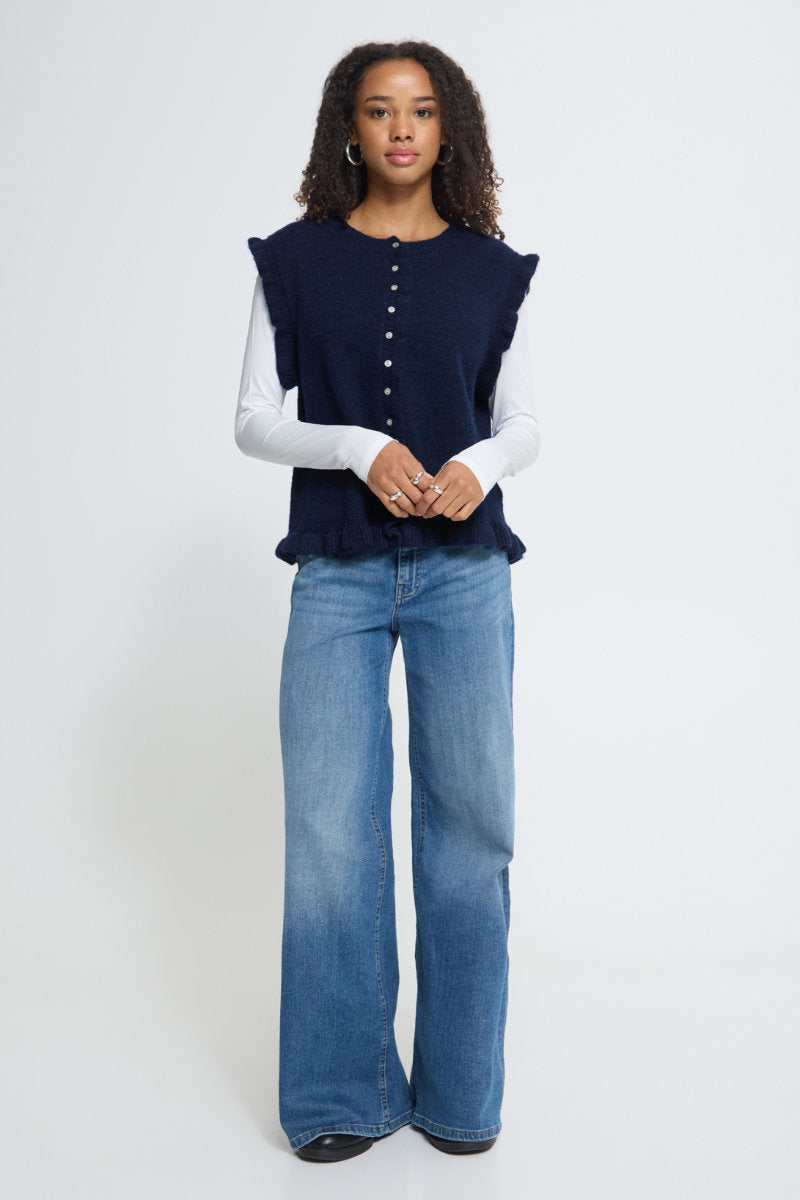 Povoke waistcoat, navy
