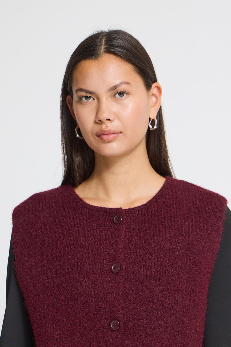 Panora waistcoat, wine