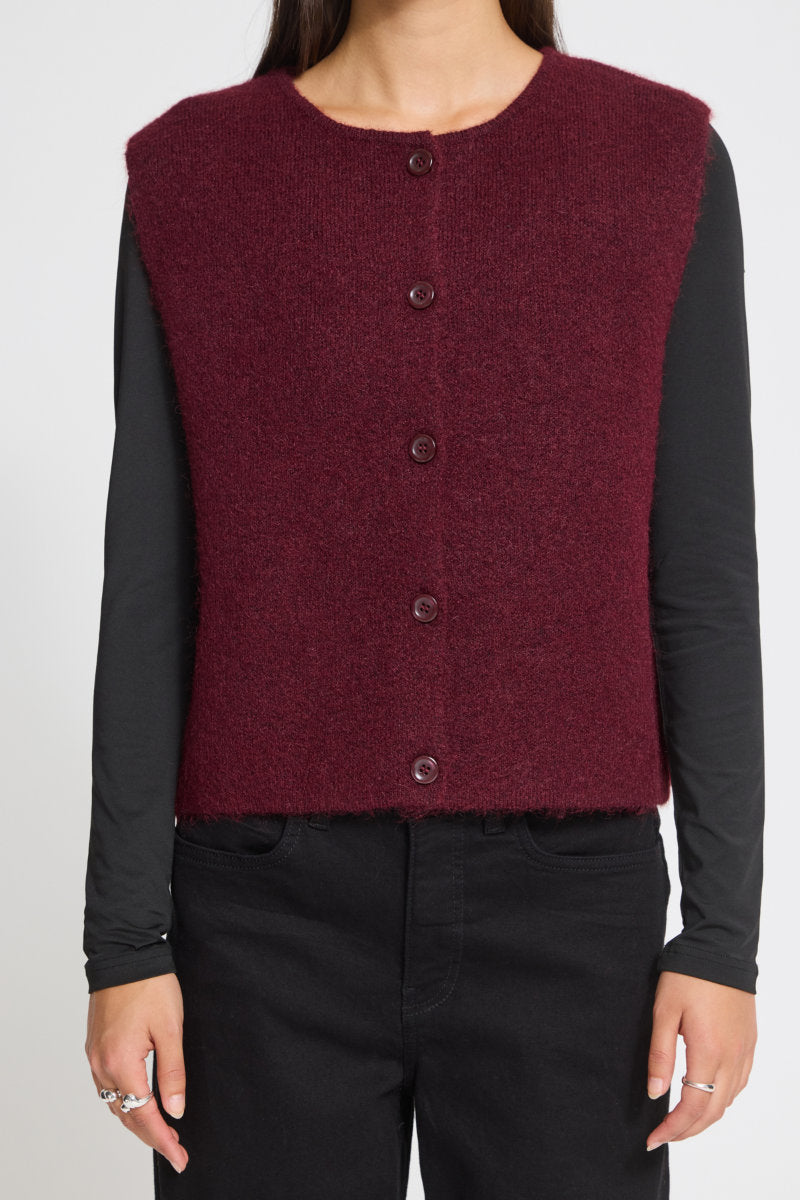 Panora waistcoat, wine
