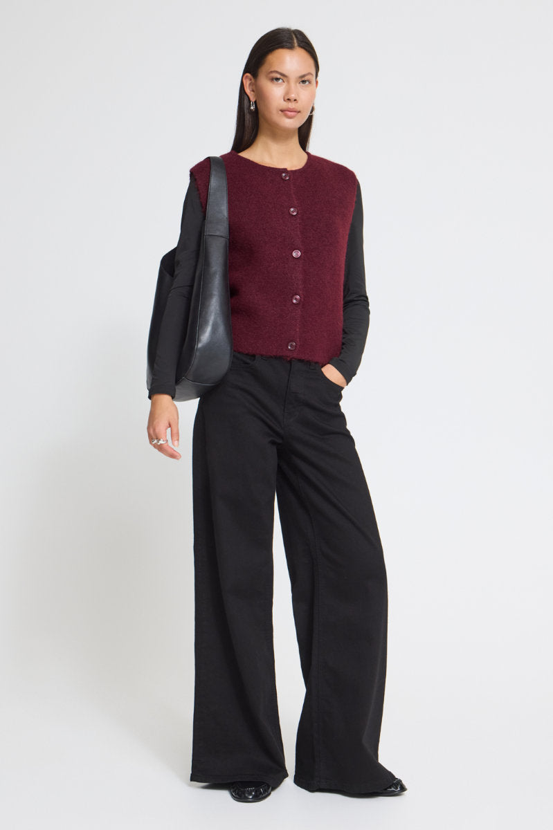 Panora waistcoat, wine