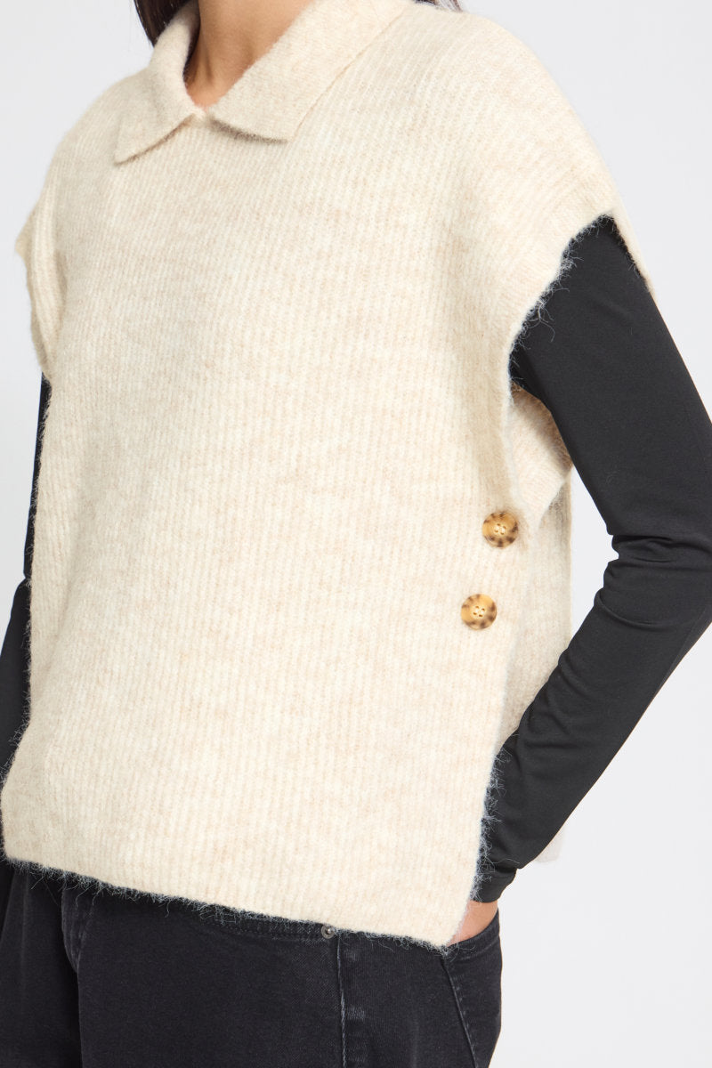 Ylva poncho, oatmeal