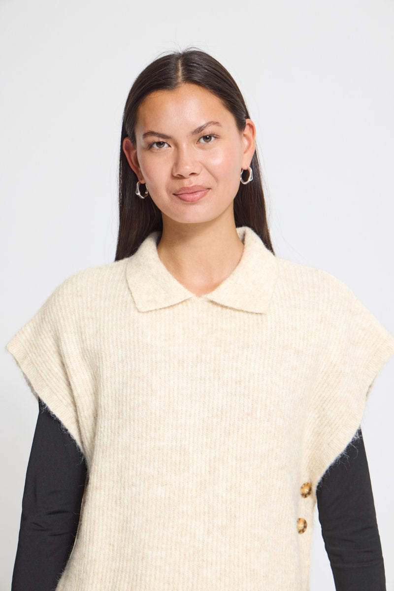 Ylva poncho, oatmeal