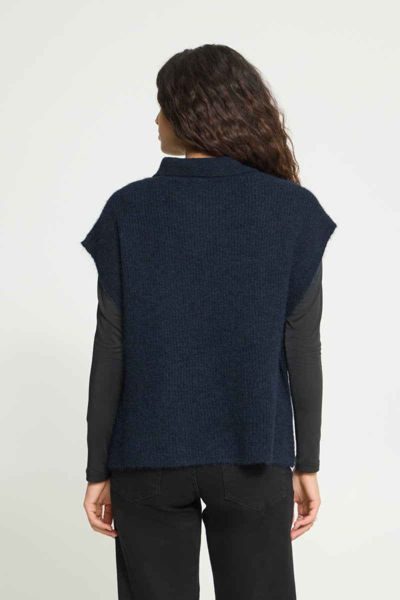 Ylva poncho, navy