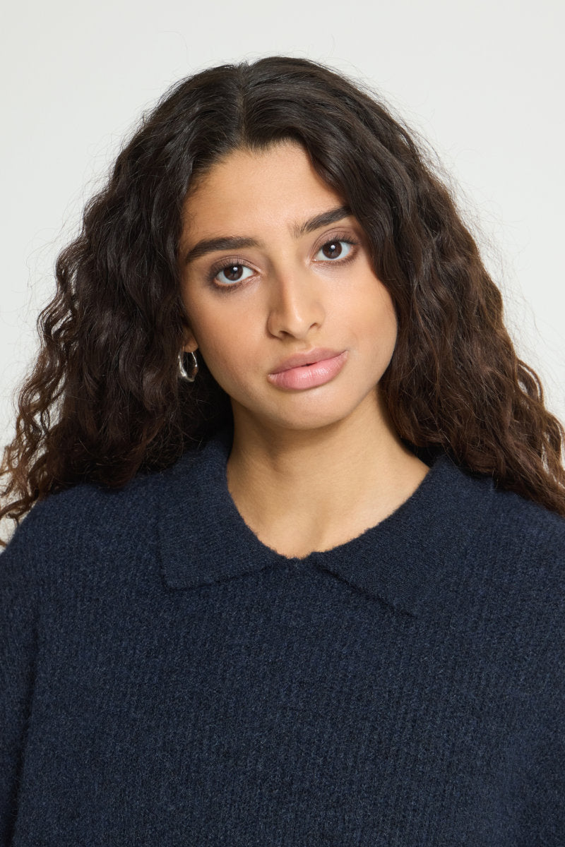 Ylva poncho, navy