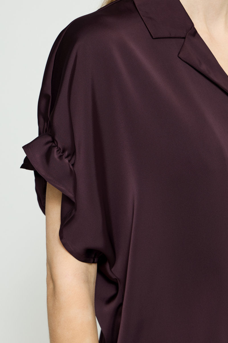 Letta blouse, plum