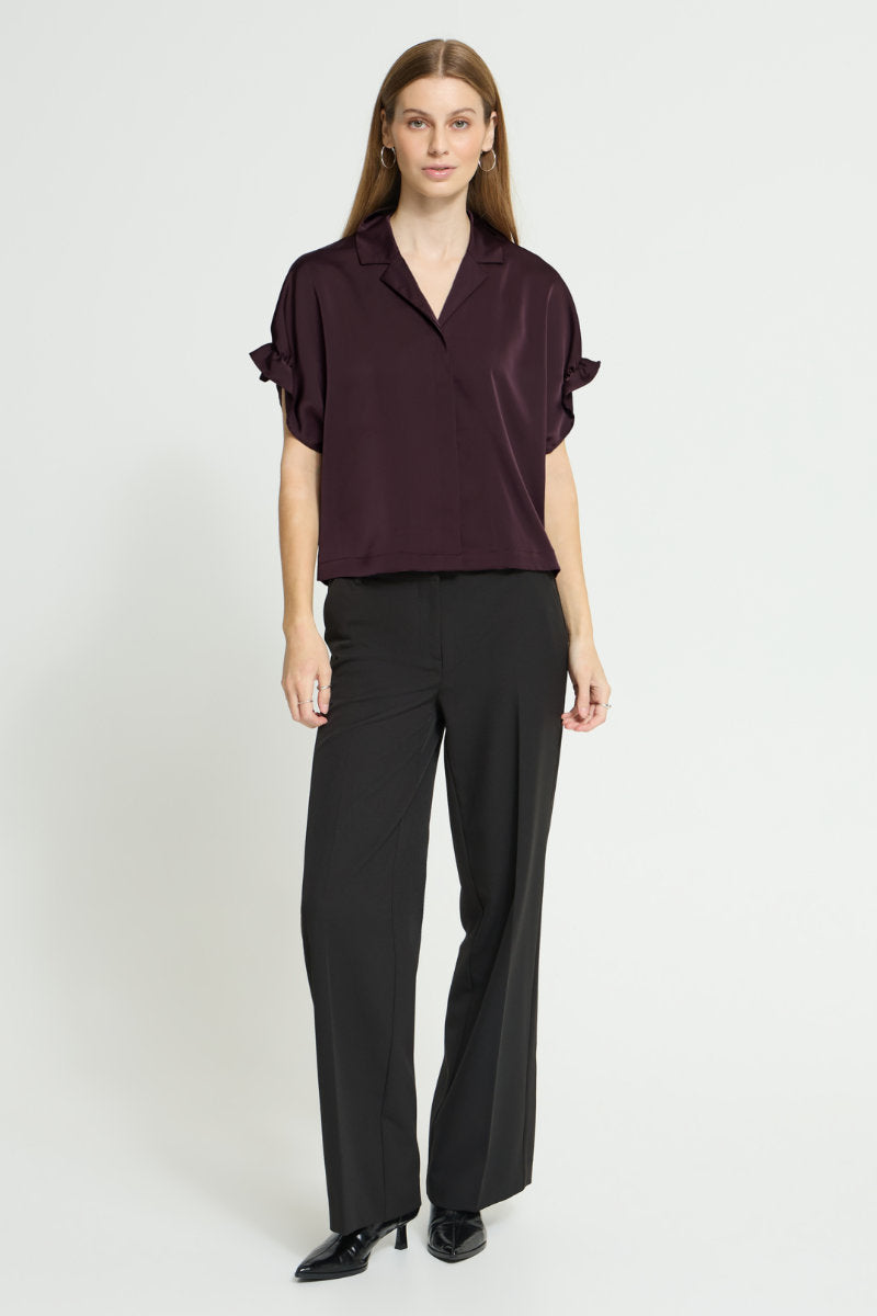 Letta blouse, plum