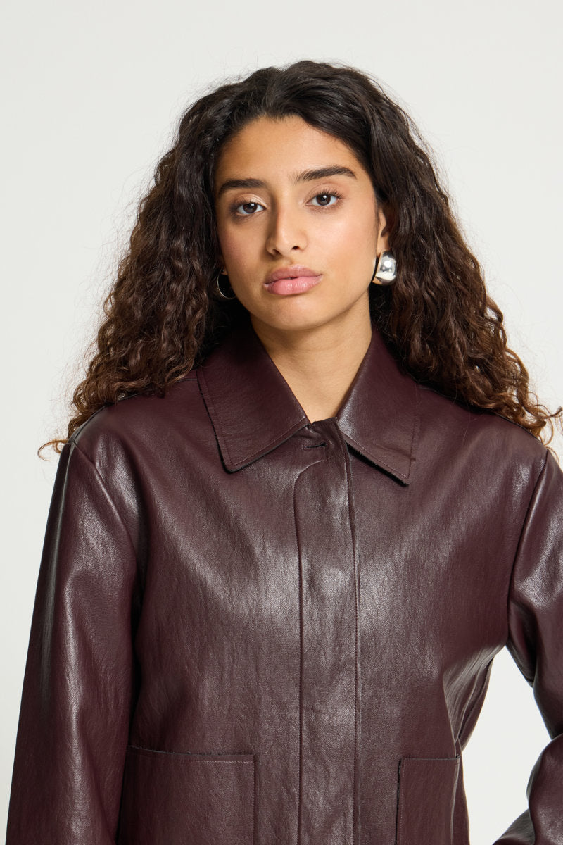 Harumi jacket, dark plum