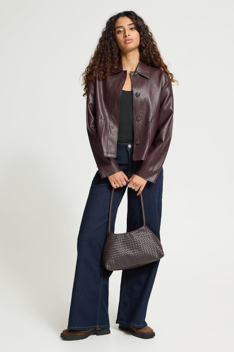 Harumi jacket, dark plum