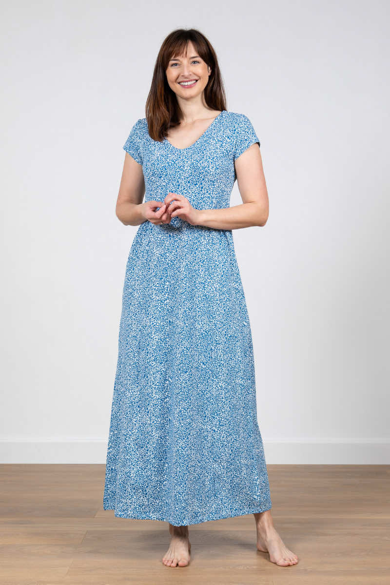 Penelope maxi dress, blue