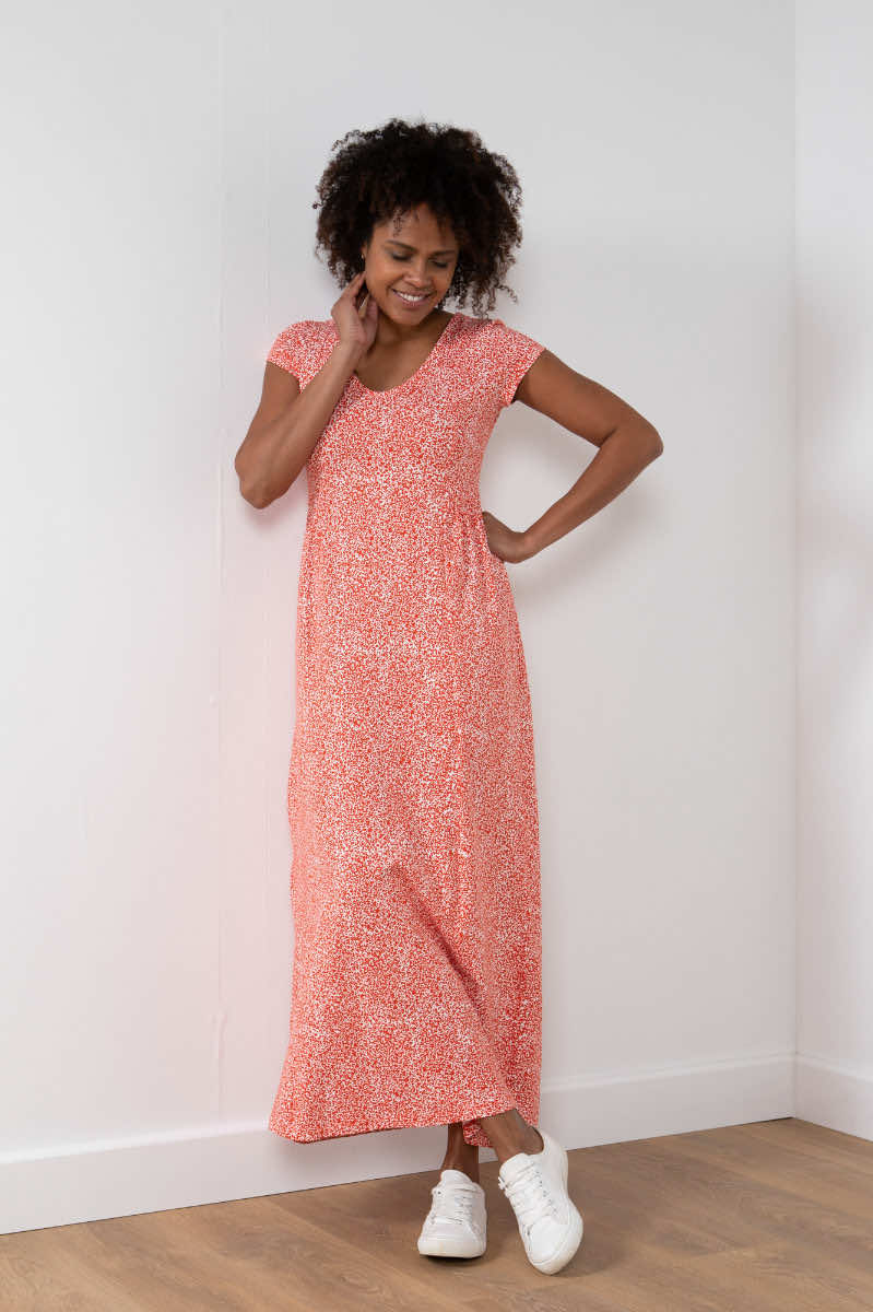 Penelope maxi dress, poppy