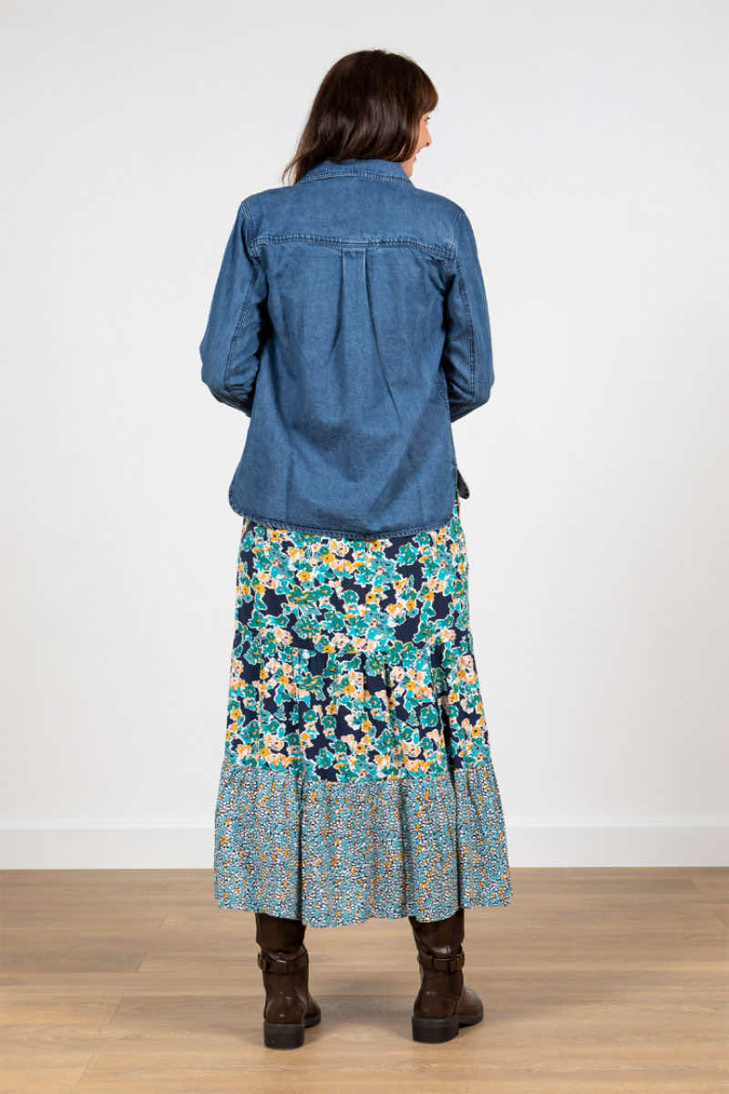 Frome skirt mix, navy
