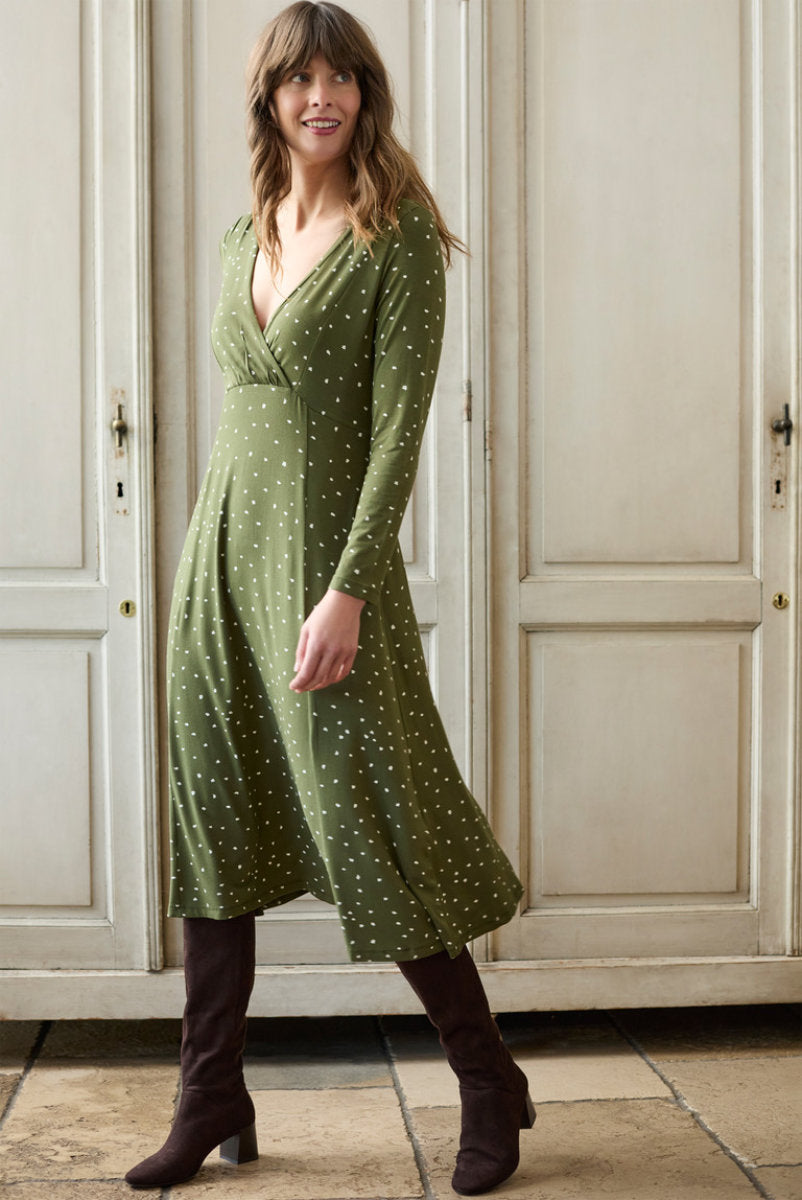 Rose dress, olive