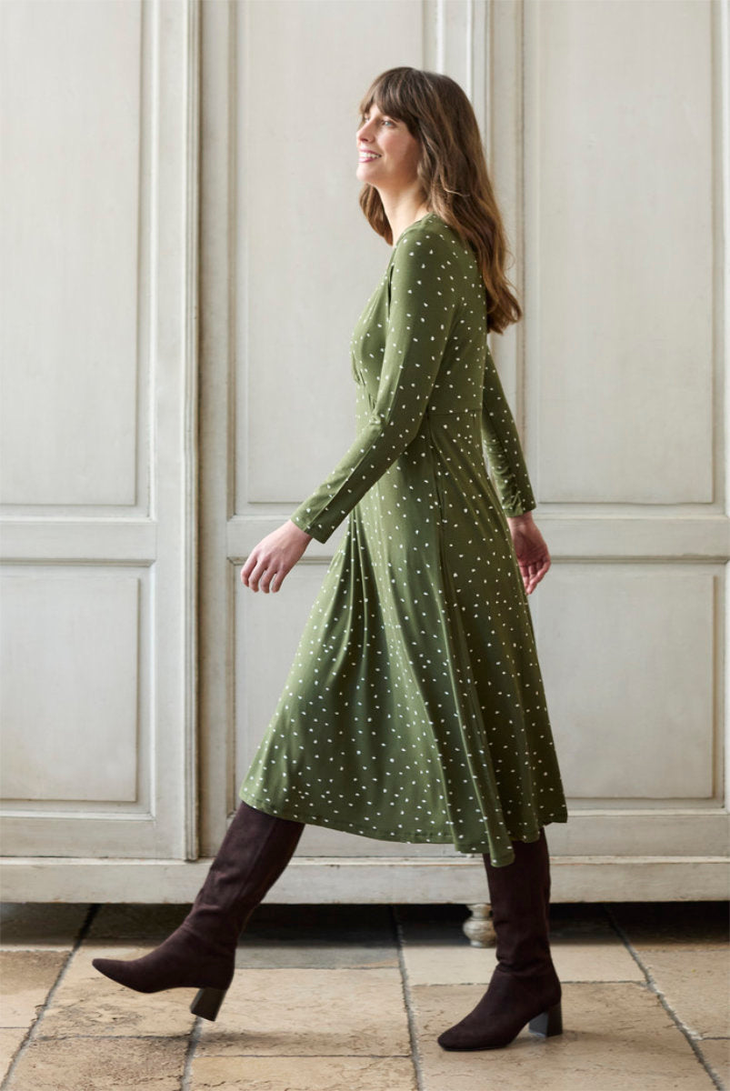 Rose dress, olive