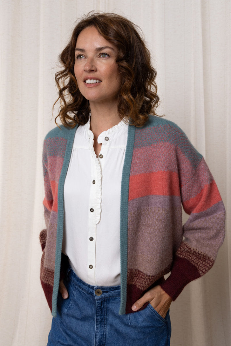 Nancy cardigan, mulberry