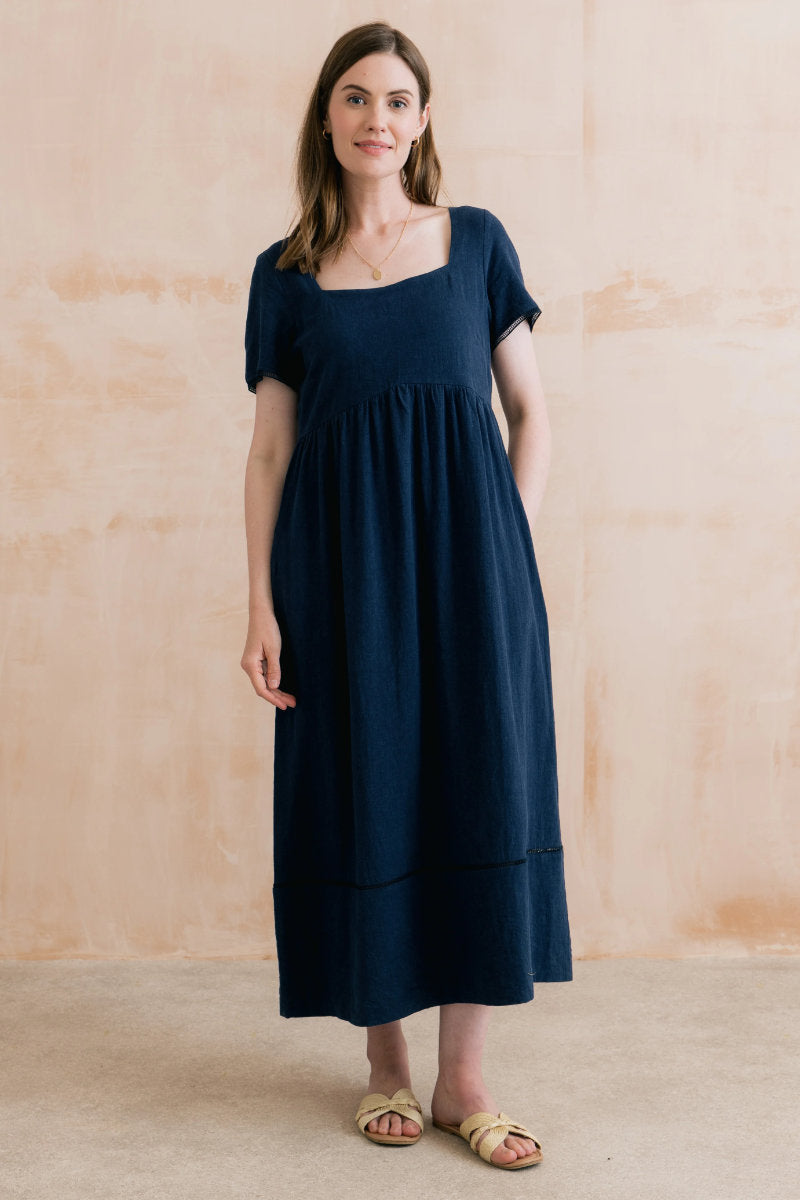 Iris dress, navy