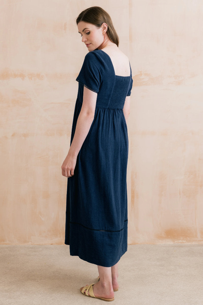 Iris dress, navy