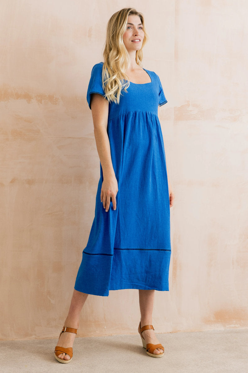 Iris dress, cobalt