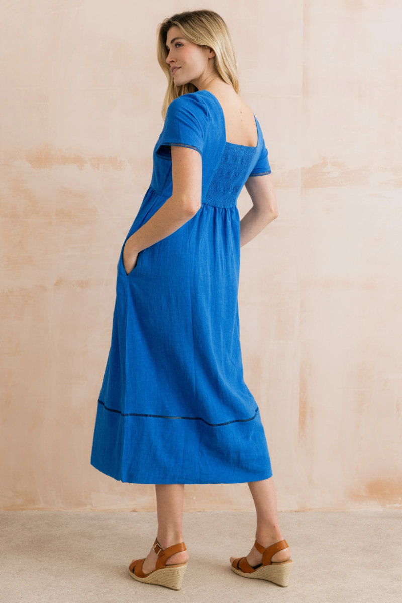Iris dress, cobalt