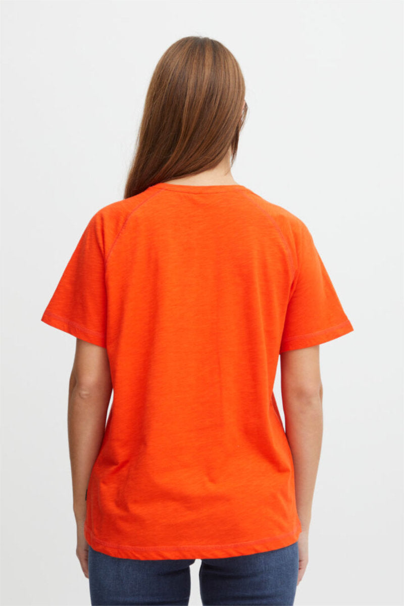 Brit tee shirt, cherry tomato