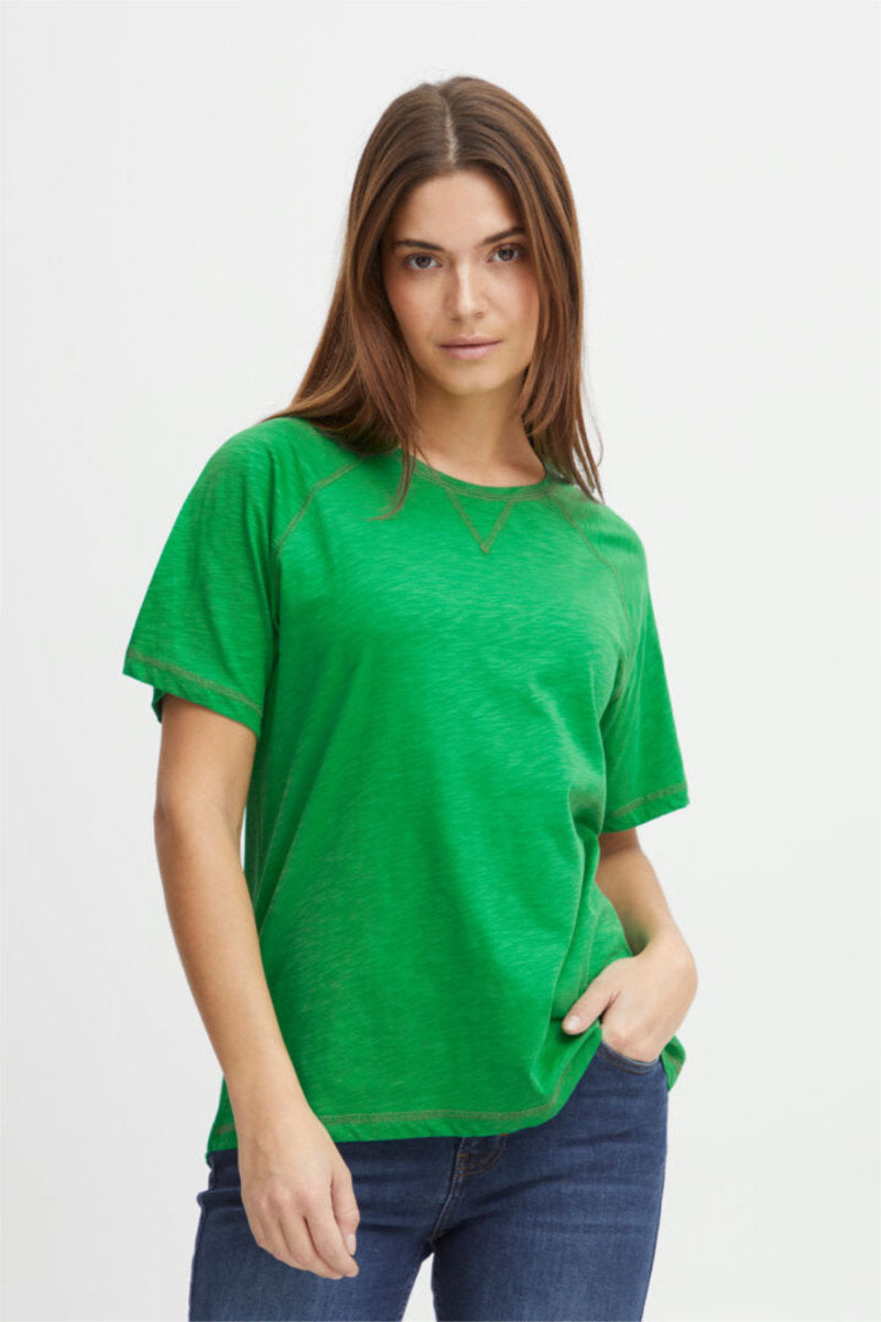 Brit tee shirt, fern green