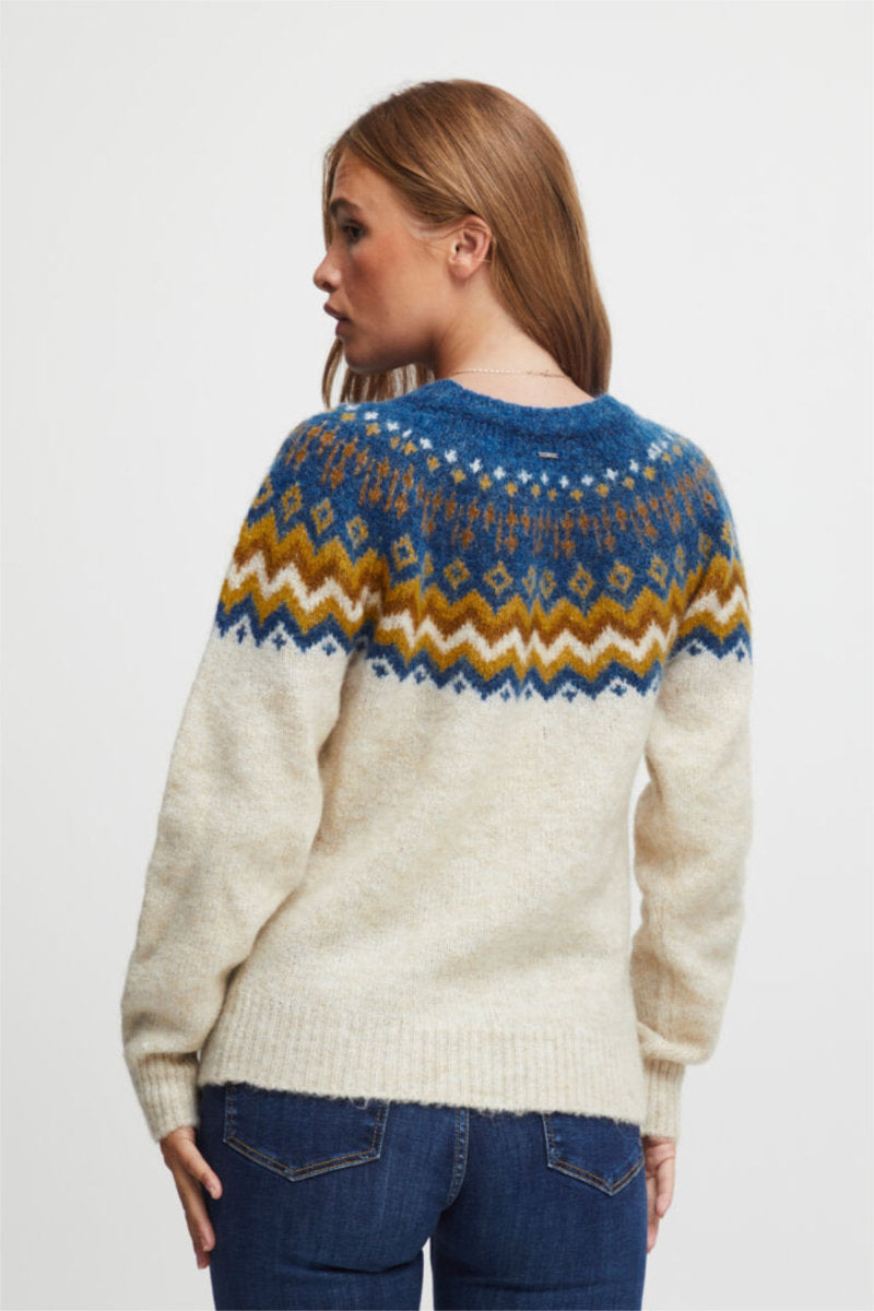 Mimi fairisle jumper, blue