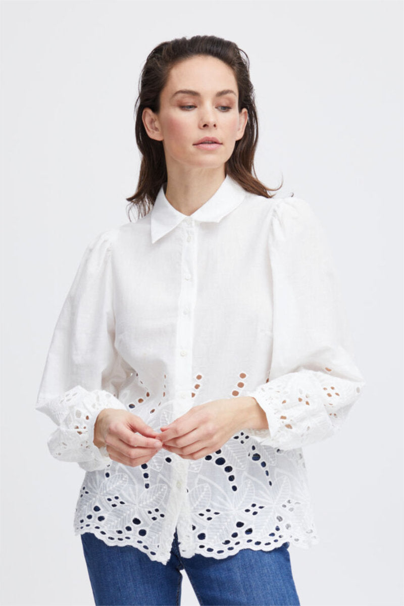 Karla blouse, soft white