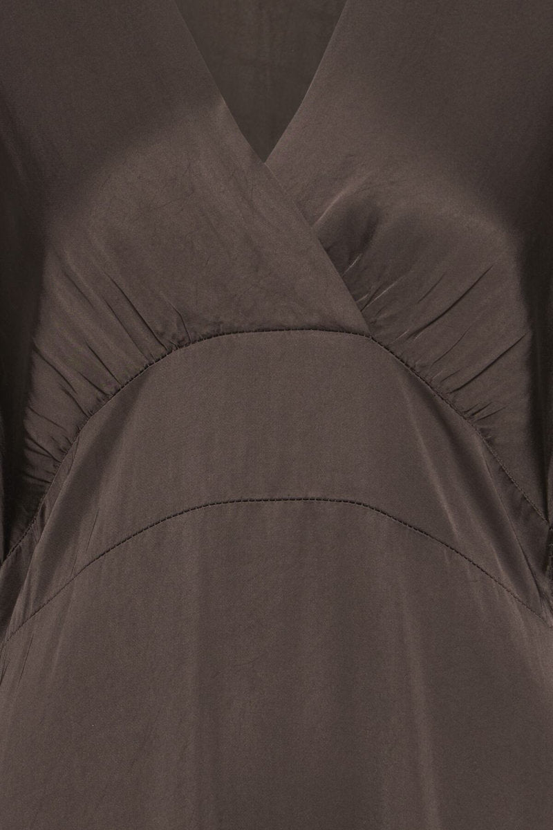 Olivia dress, chocolate