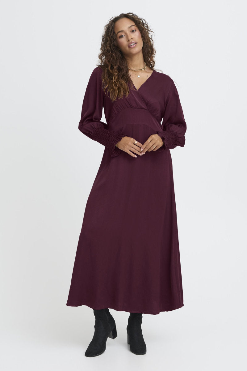 Olivia dress, burgundy