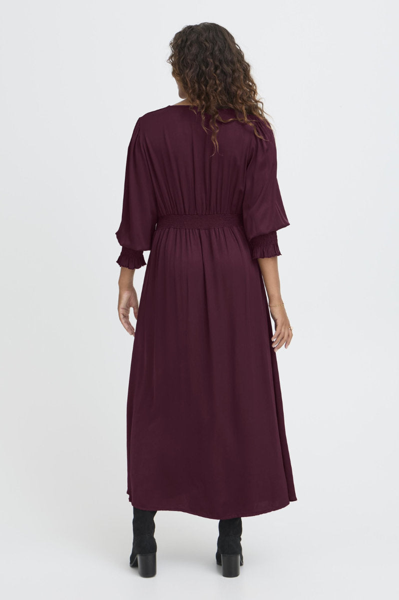 Olivia dress, burgundy