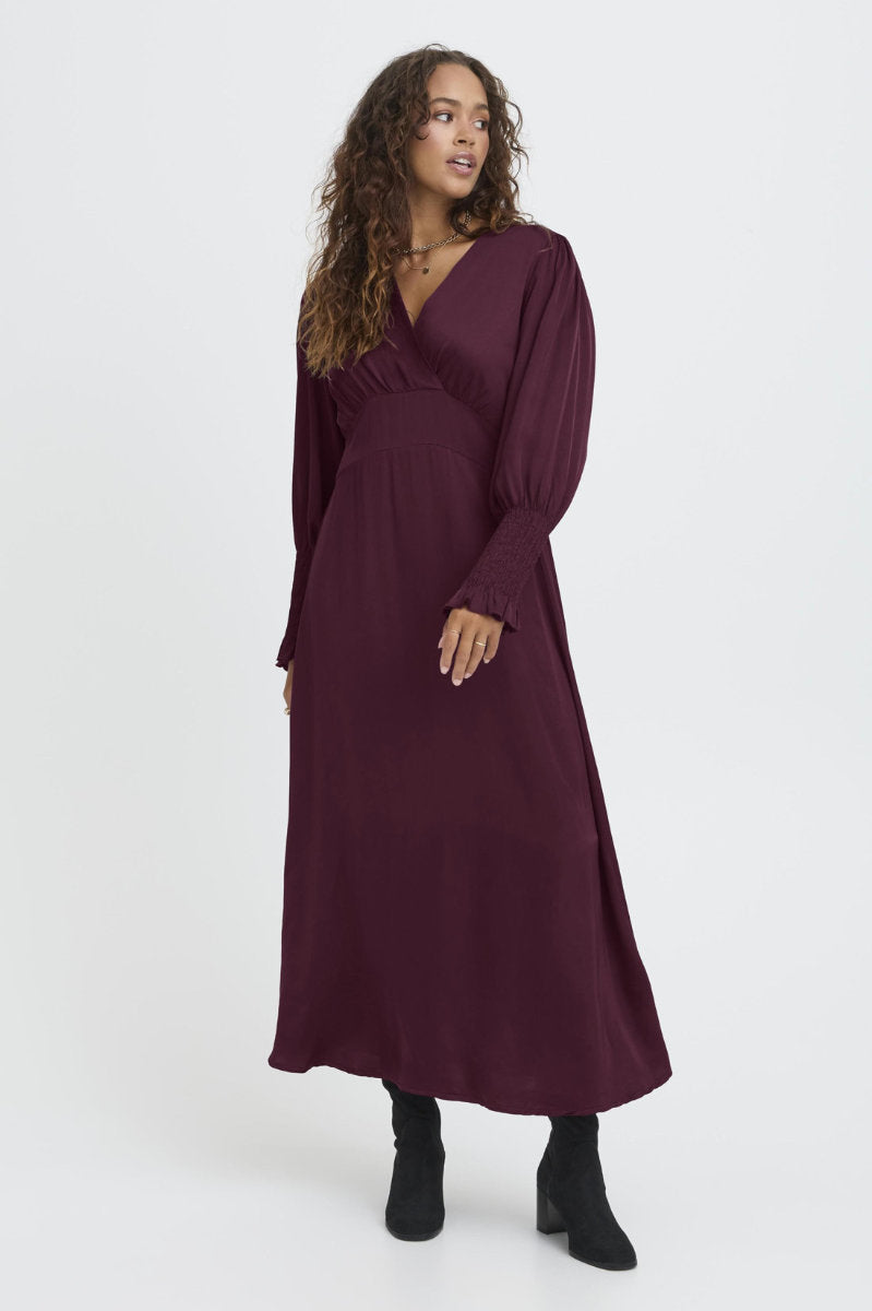 Olivia dress, burgundy