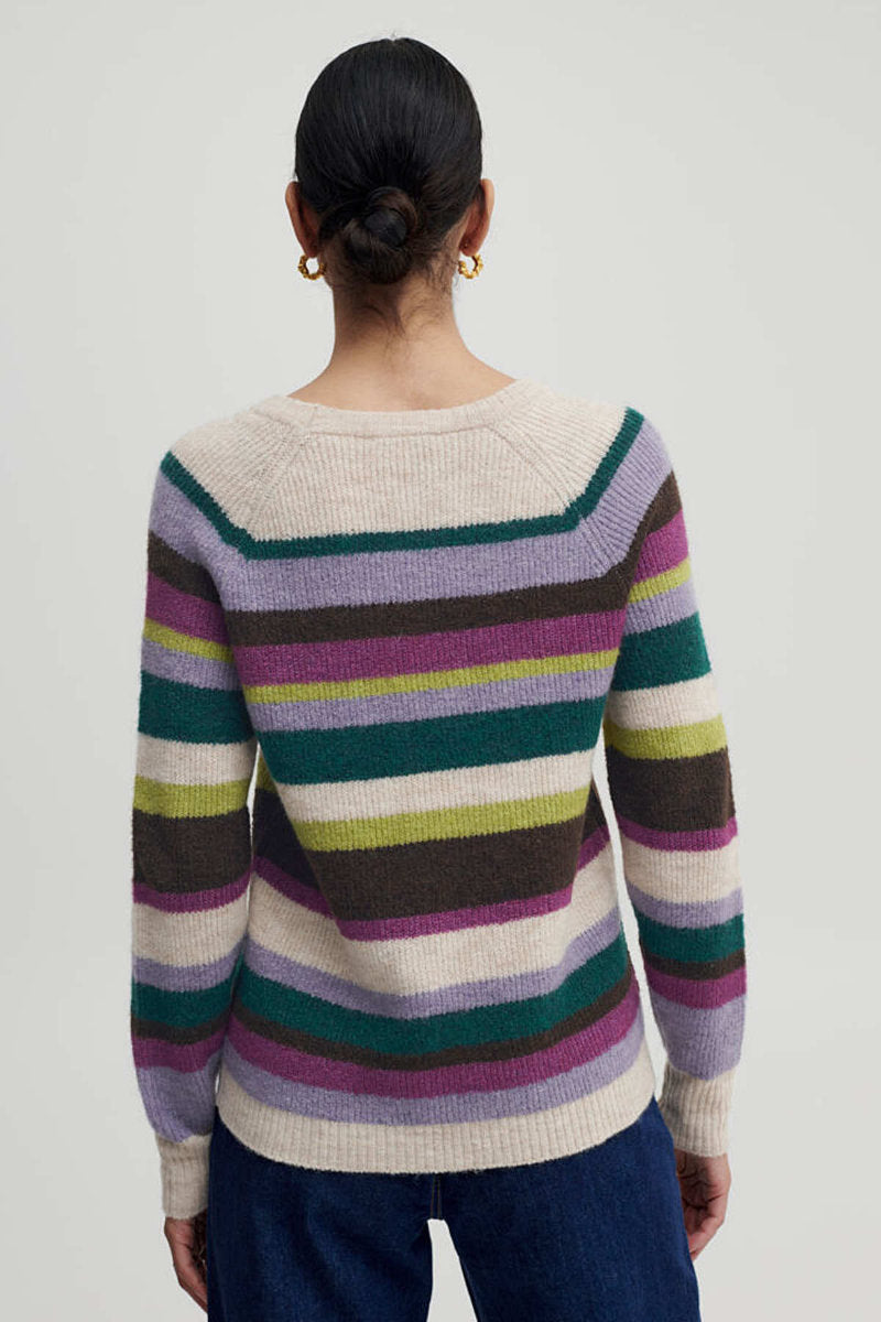Martine stripe jumper, Heather