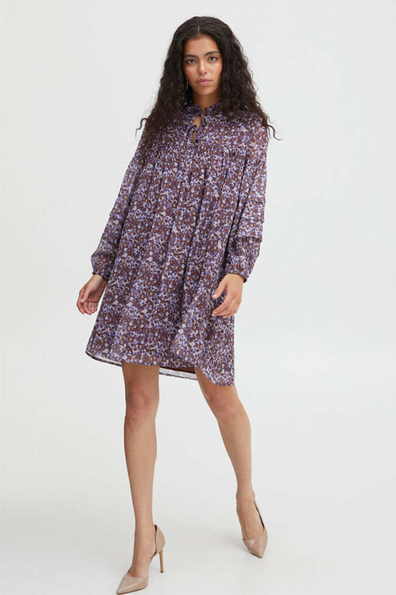 Hima short dress, petunia