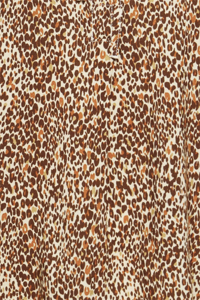 Joella short sleeve blouse, coffee