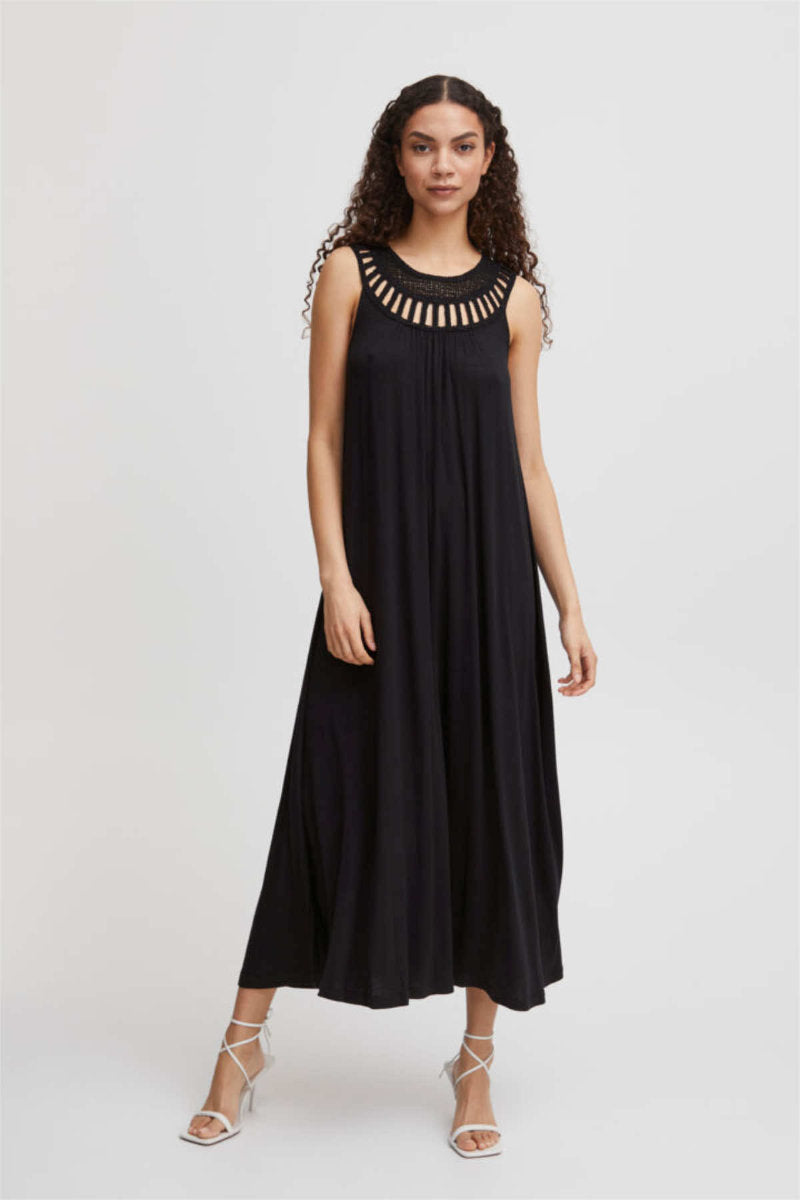 Pipa maxi dress, black