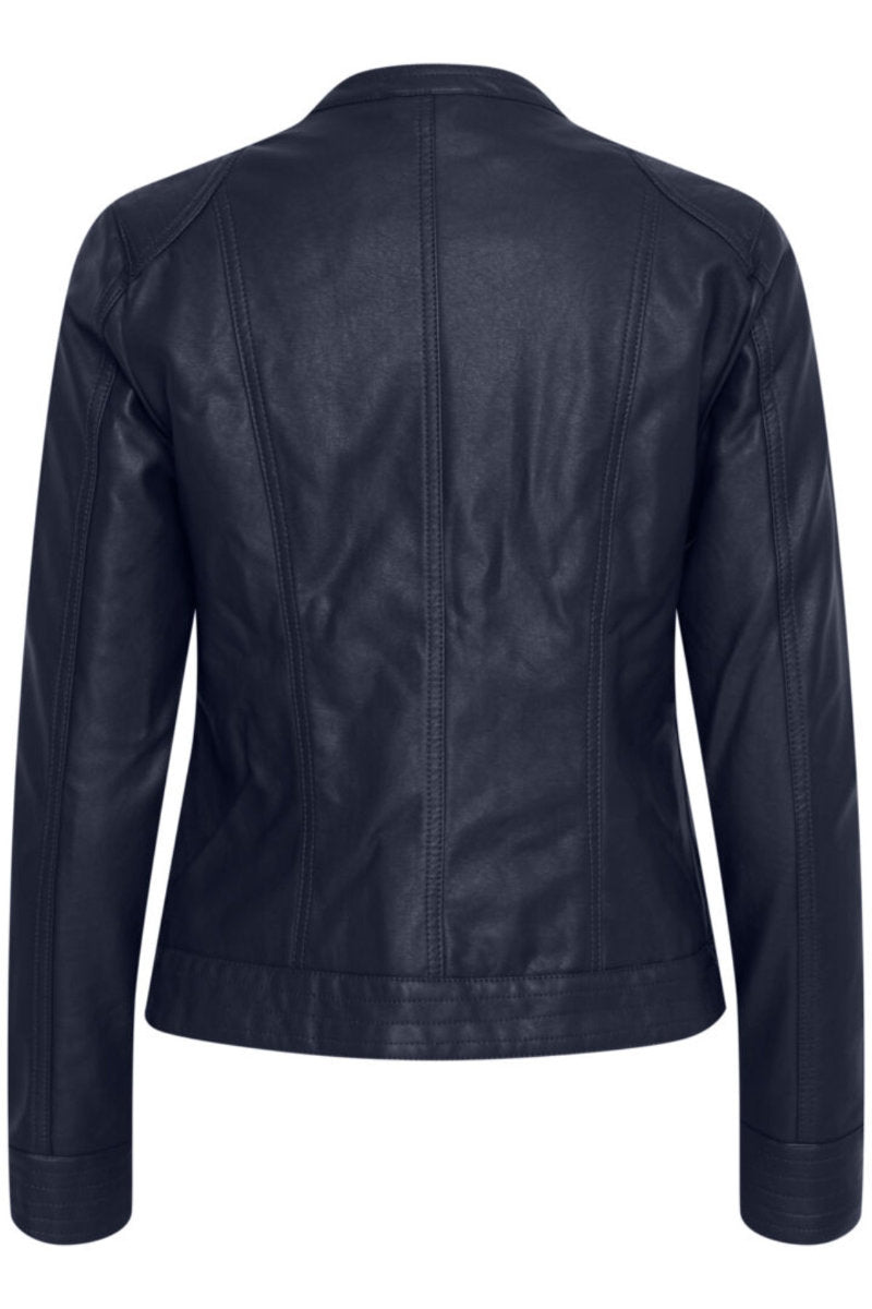 Acom faux leather jacket, black
