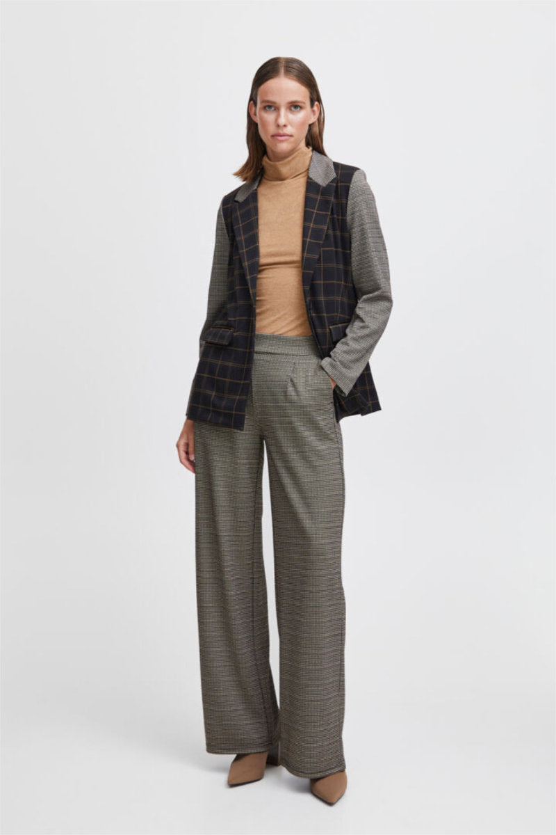 Ravna wide leg trousers, biscuit