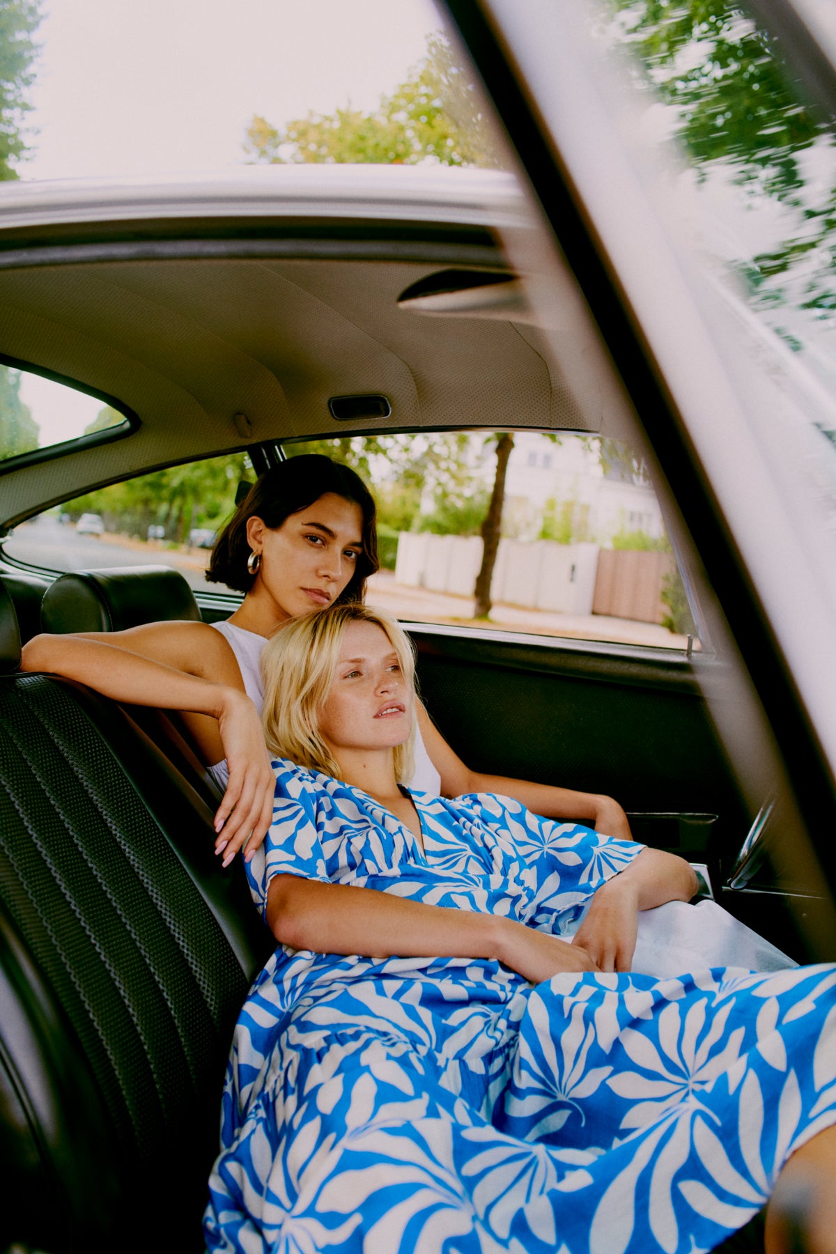 Isela long dress, blue