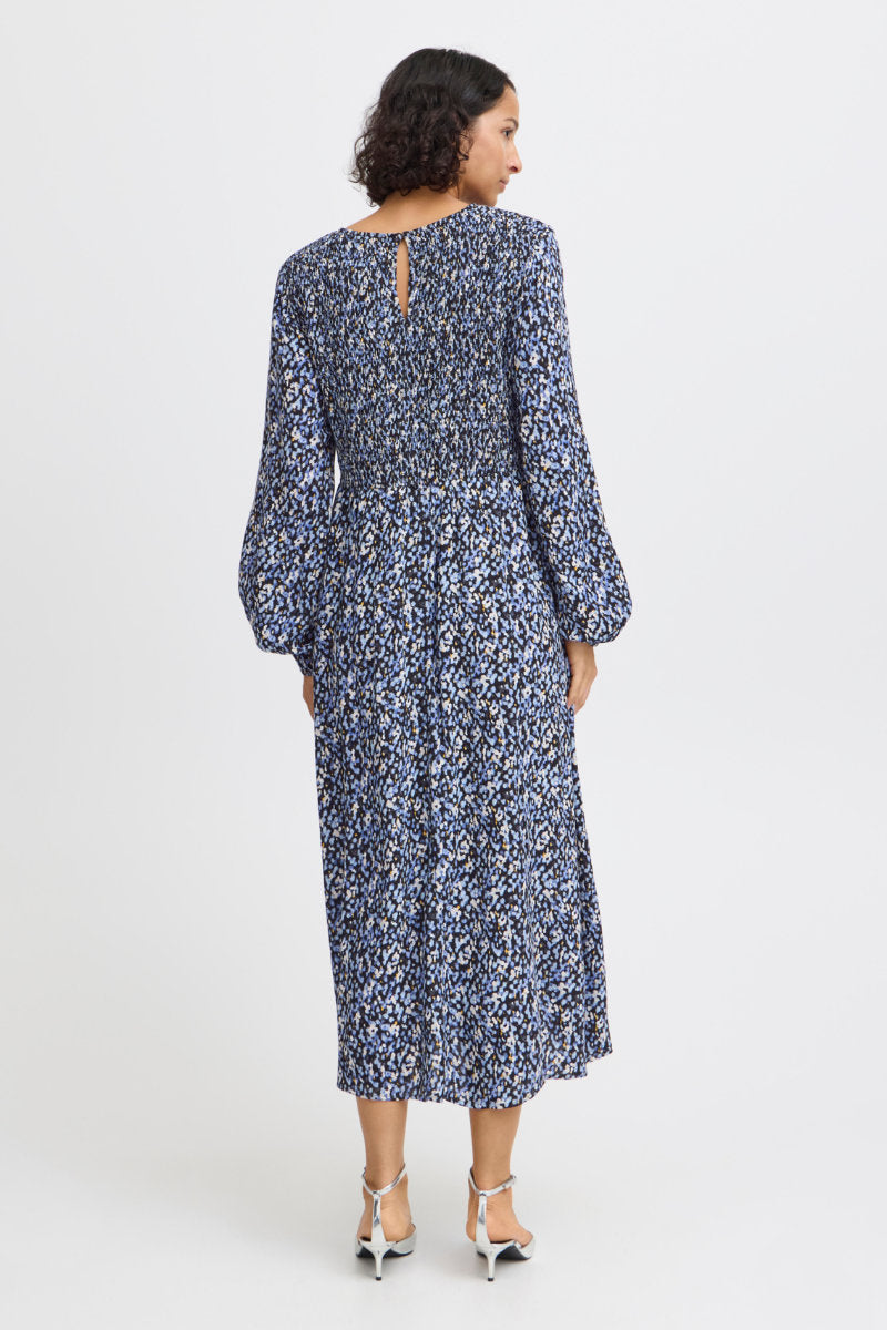 Josa smock dress, dusty blue