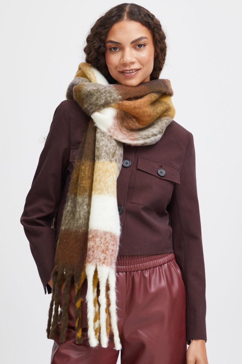 Watti scarf, toffee