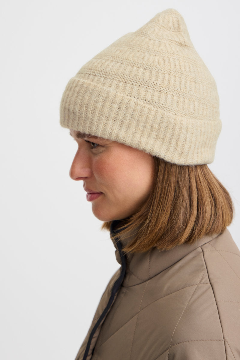 Wilk beanie hat, oatmeal