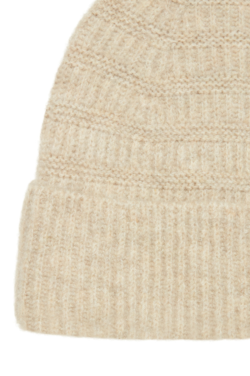 Wilk beanie hat, oatmeal