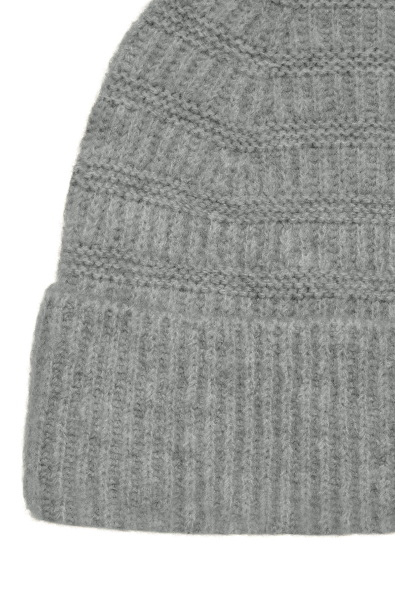 Wilk beanie hat, grey marl