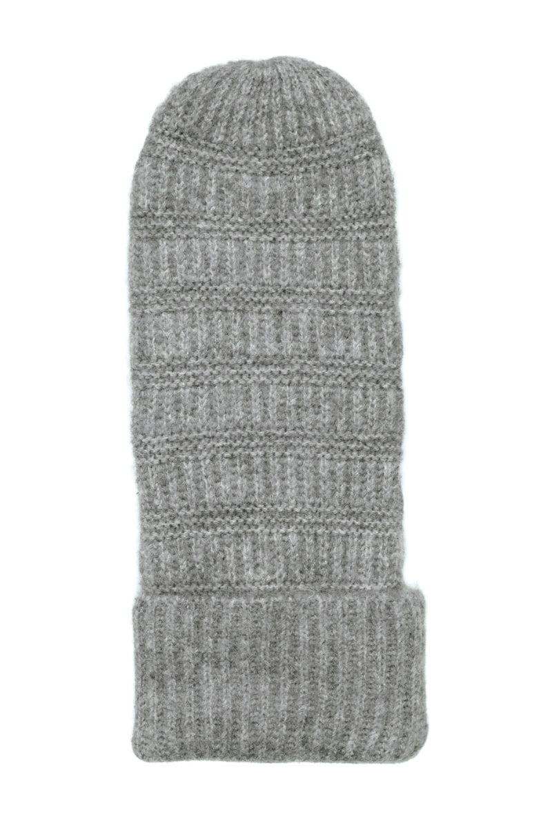 Wilk mittens, grey marl