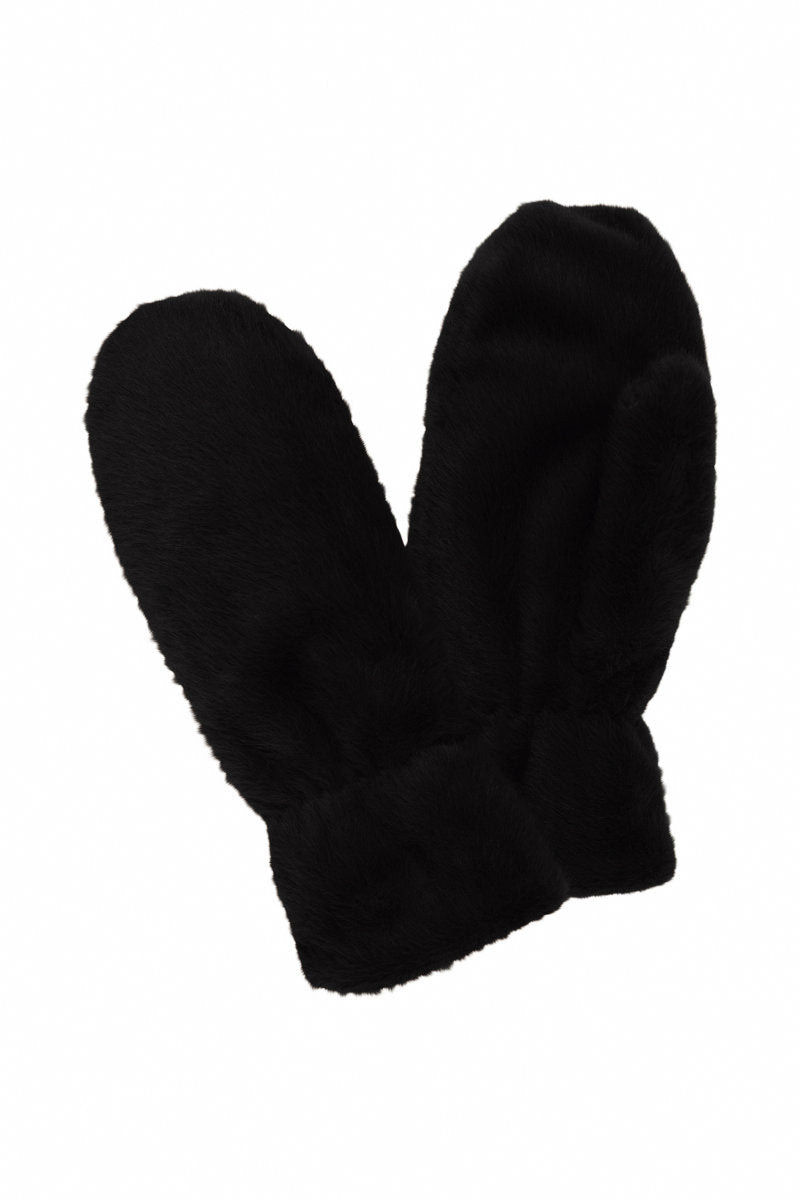 Wolfie mittens, black