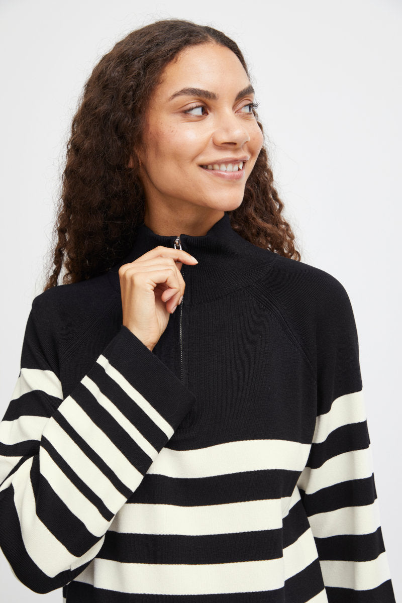 Morla half-zip jumper, black